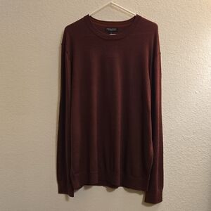 Banana Republic Merino Wool Crewneck Sweater - Merlot - XL